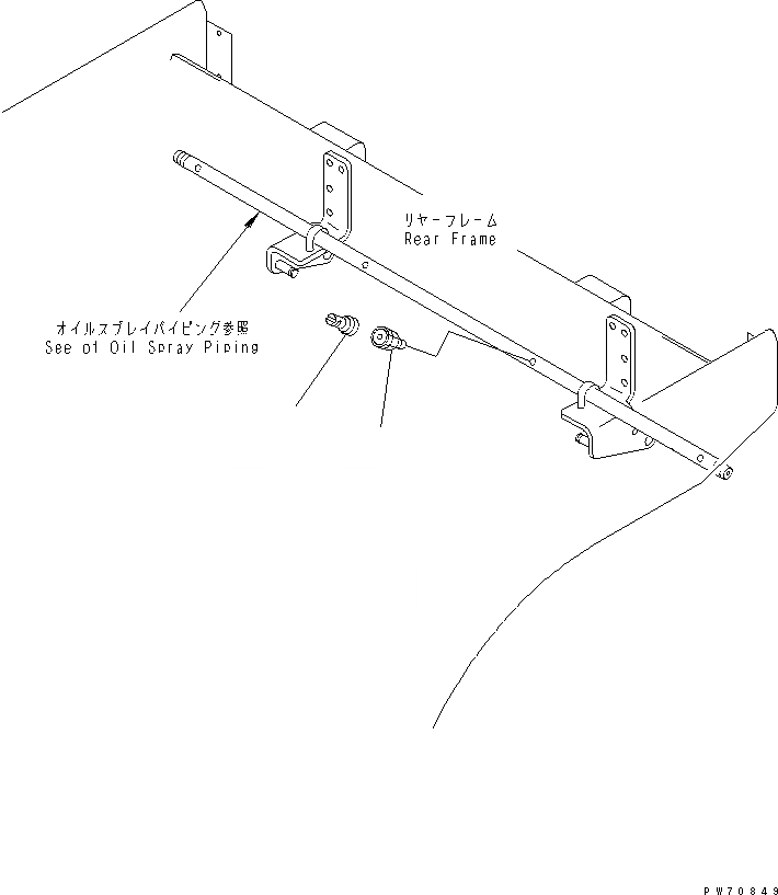 Схема запчастей Komatsu JV40CW-5 - ПОТОК УПРАВЛ-Е МАСЛ. ФОРСУНКА TIP УПРАВЛ-Е РАБОЧИМ ОБОРУДОВАНИЕМ