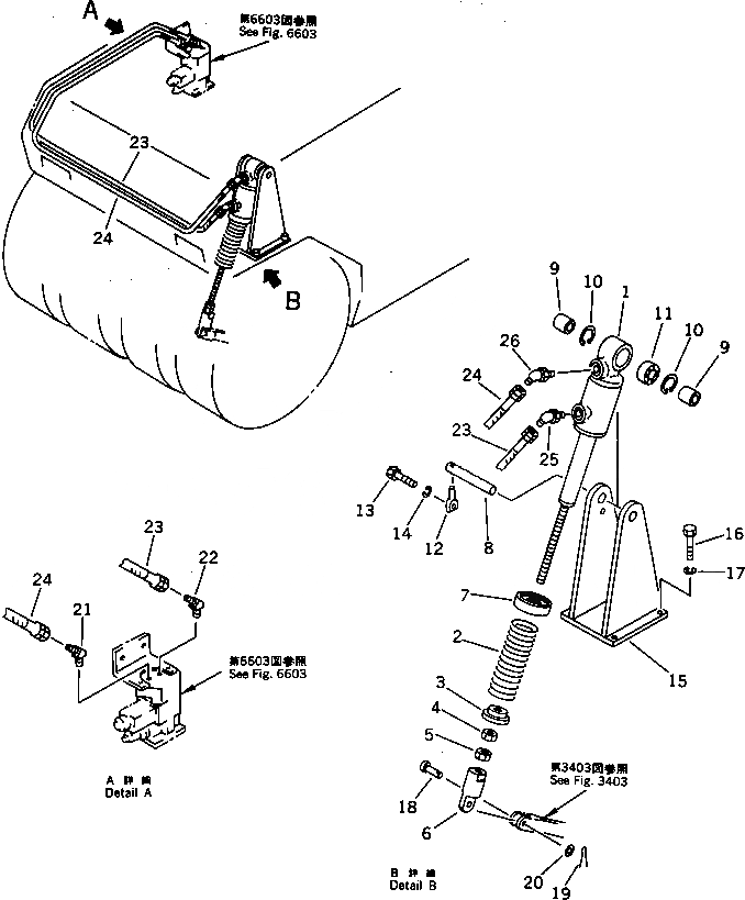 Схема запчастей Komatsu JW30-1 - ТОРМОЗНАЯ ГИДРОЛИНИЯ РУЛЕВ. УПРАВЛЕНИЕ И СИСТЕМА УПРАВЛЕНИЯS