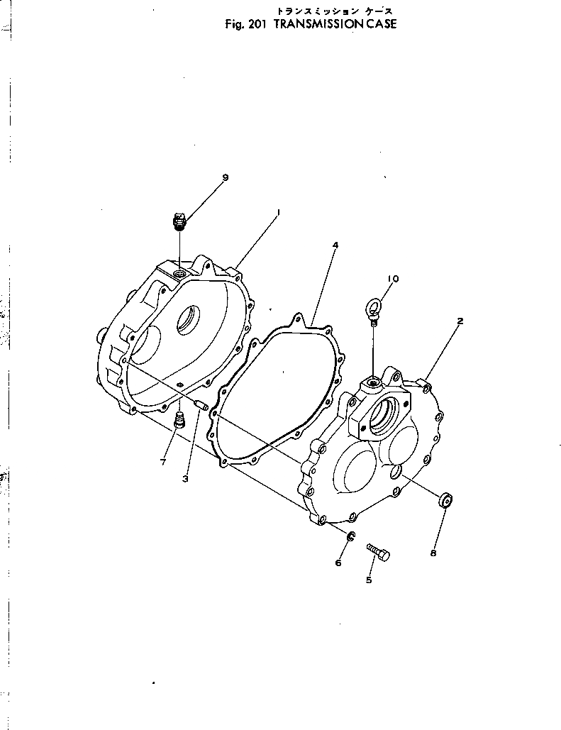 Схема запчастей Komatsu JW33-1 - КОРПУС ТРАНСМИССИИ ТРАНСМИССИЯ
