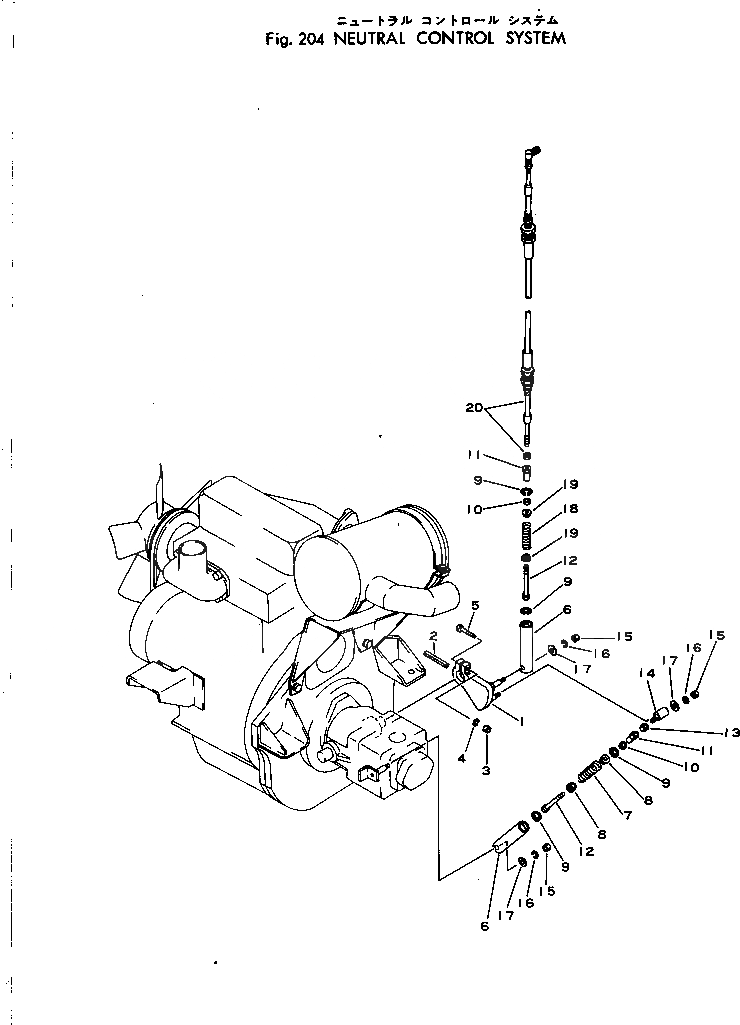 Схема запчастей Komatsu JW33-1 - NЕСTRAL СИСТЕМА УПРАВЛЕНИЯ ТРАНСМИССИЯ