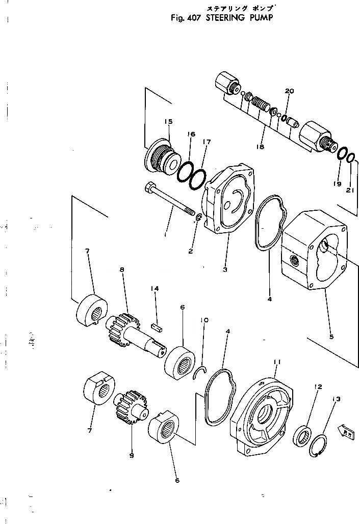 Схема запчастей Komatsu JW33-1 - НАСОС РУЛЕВ. УПРАВЛ-Я РУЛЕВ. УПРАВЛЕНИЕ И СИСТЕМА УПРАВЛЕНИЯS