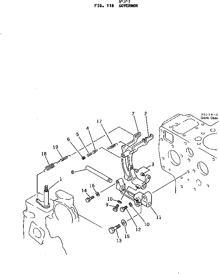 Схема запчастей Komatsu JW33-2 - РЕГУЛЯТОР ДВИГАТЕЛЬ¤ КОМПОНЕНТЫ ДВИГАТЕЛЯ И ЭЛЕКТРИКА