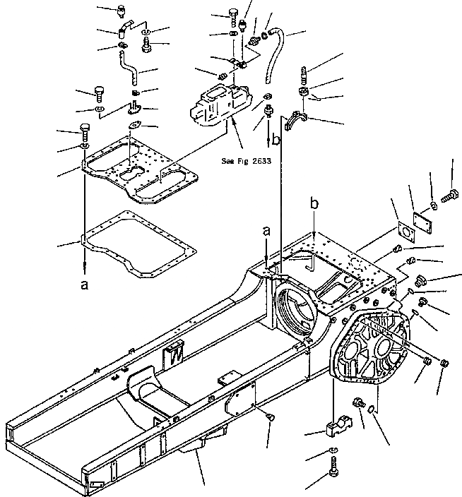 Схема запчастей Komatsu D70-LE - КОРПУС БЛОКА УПРАВЛЕНИЯ ПОВОРОТОМ И ОСНОВНАЯ РАМА ОСНОВН. МУФТА ТРАНСМИССИЯ¤ РУЛЕВ. УПРАВЛЕНИЕ И КОНЕЧНАЯ ПЕРЕДАЧА