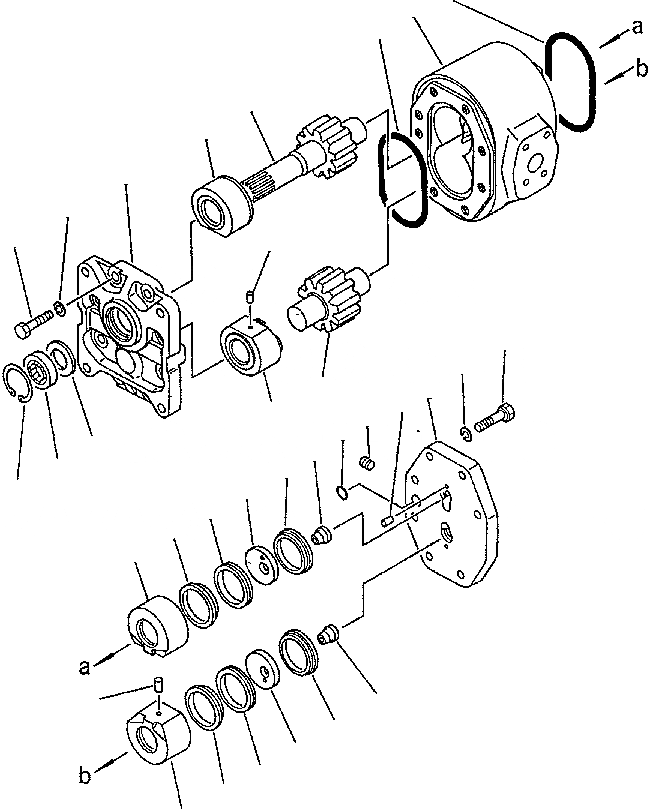 Схема запчастей Komatsu D70-LE - РАБОЧЕЕ ОБОРУДОВАНИЕ НАСОС РАБОЧЕЕ ОБОРУДОВАНИЕ ГИДРАВЛ СИСТЕМА УПРАВЛЕНИЯ