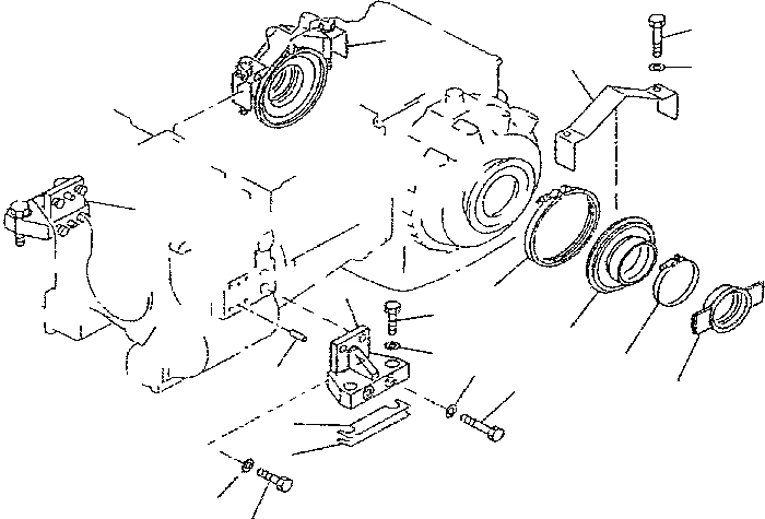 Схема запчастей Komatsu D85E-SS-2 - СИЛОВАЯ ЛИНИЯ КРЕПЛЕНИЕ СИЛОВАЯ ПЕРЕДАЧА И КОНЕЧНАЯ ПЕРЕДАЧА