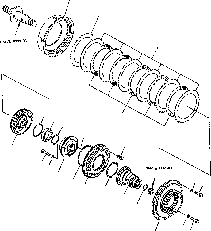 Схема запчастей Komatsu D85E-SS-2 - РУЛЕВ. УПРАВЛЕНИЕ (МУФТА) СИЛОВАЯ ПЕРЕДАЧА И КОНЕЧНАЯ ПЕРЕДАЧА