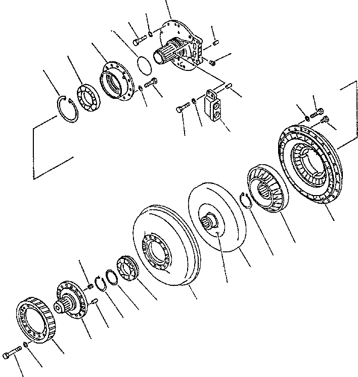 Схема запчастей Komatsu D85E-SS-2 - ГИДРОТРАНСФОРМАТОР (BEAR ГИДРОТРАНСФОРМАТОР) СИЛОВАЯ ПЕРЕДАЧА И КОНЕЧНАЯ ПЕРЕДАЧА