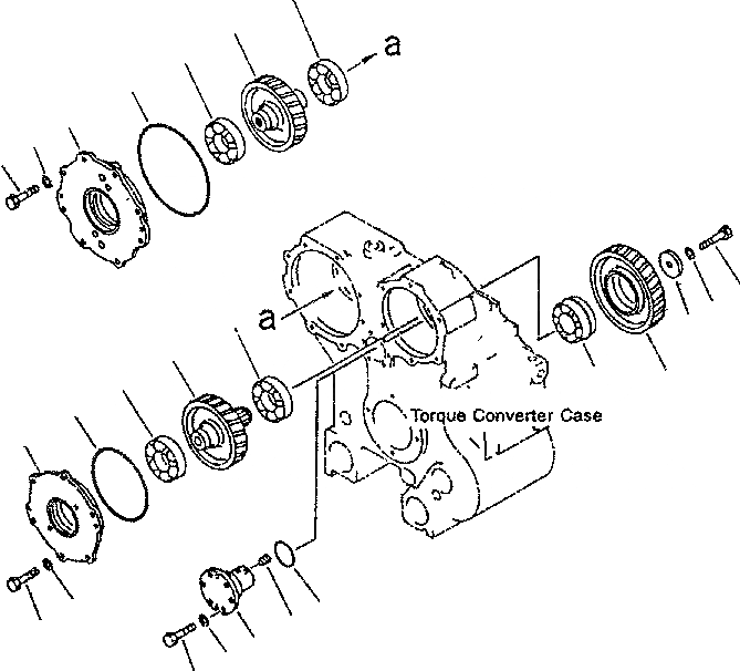 Схема запчастей Komatsu D85E-SS-2 - МЕХ-М ОТБОРА МОЩНОСТИ ПРИВОД СИЛОВАЯ ПЕРЕДАЧА И КОНЕЧНАЯ ПЕРЕДАЧА