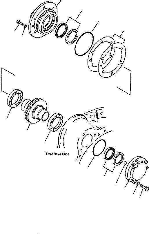 Схема запчастей Komatsu D85E-SS-2 - КОНЕЧНАЯ ПЕРЕДАЧА (ШЕСТЕРНЯ) СИЛОВАЯ ПЕРЕДАЧА И КОНЕЧНАЯ ПЕРЕДАЧА