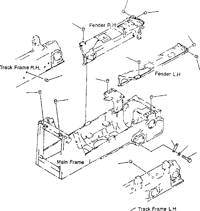 Схема запчастей Komatsu D85E-SS-2 - ANGLE ЗАГЛУШКА ГИДРАВЛИКА