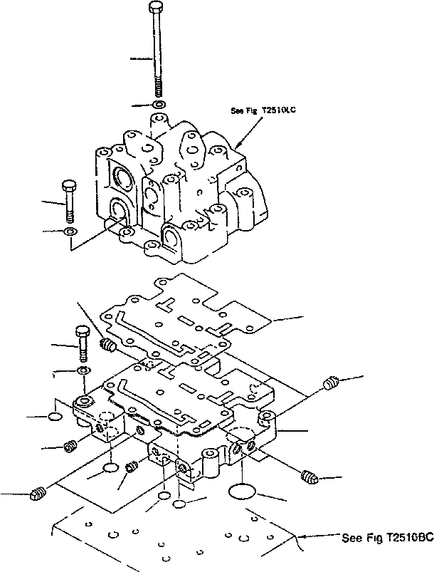 Схема запчастей Komatsu D85E-SS-2 - ТЯГОВ. ЛЕБЕДКА (СЕДЛО КЛАПАНА И КЛАПАН КРЕПЛЕНИЕ) РАБОЧЕЕ ОБОРУДОВАНИЕ