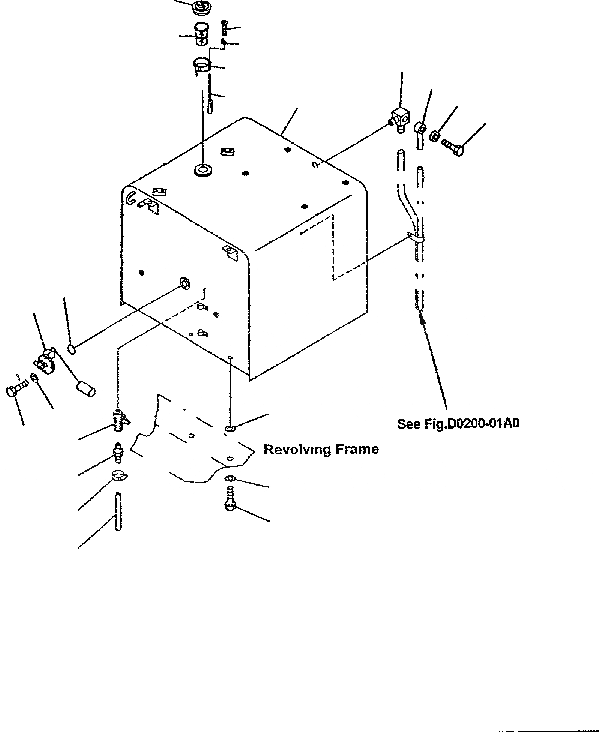 Схема запчастей Komatsu PC300-6 - ТОПЛИВН. БАК. (НАСОС АВТОМАТИЧ. ЗАПРАВКИ) ТОПЛИВН. БАК. AND КОМПОНЕНТЫ