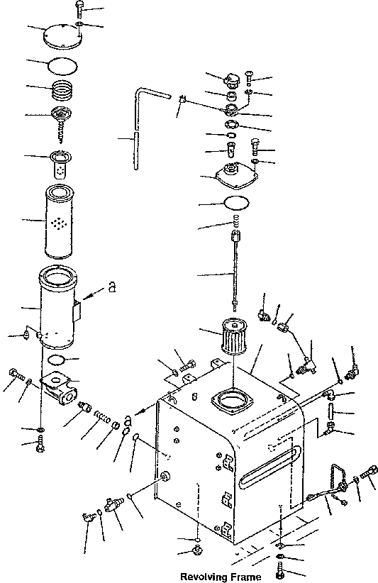 Схема запчастей Komatsu PC300-6 - ГИДР. БАК. ГИДРАВЛИКА