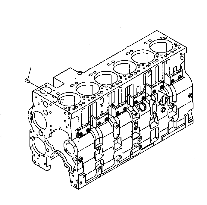 Схема запчастей Komatsu PC300-7 - ПОДОГРЕВАТЕЛЬ ХЛАДАГЕНТА ЗАГЛУШКА AA ДВИГАТЕЛЬ [SAADE-A заводской номер 8-UP]