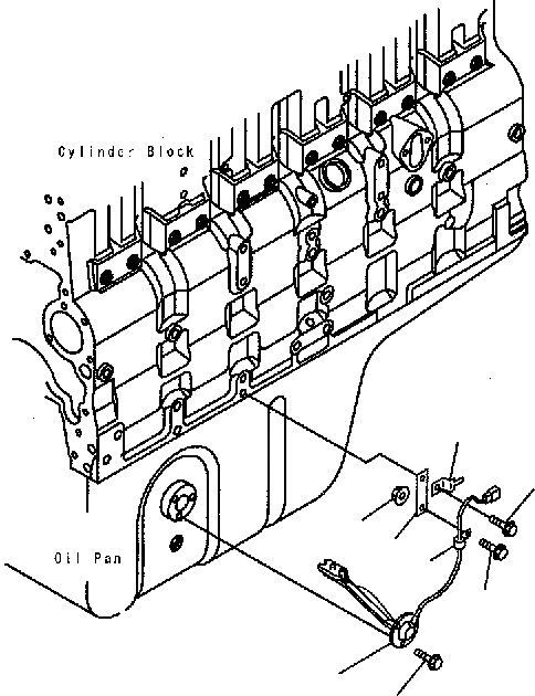 Схема запчастей Komatsu PC300-7 - ДАТЧИК УР-НЯ МАСЛА AA ДВИГАТЕЛЬ [SAADE-A заводской номер 8-UP]