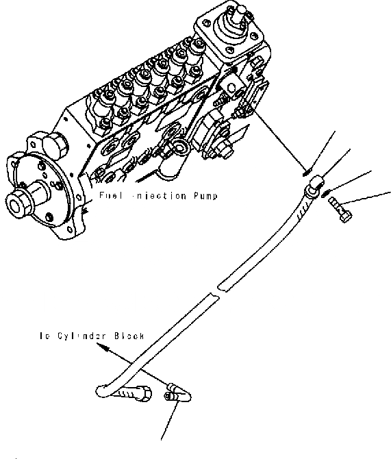 Схема запчастей Komatsu PC300-7 - ВХОДН. ТОПЛИВН. ШЛАНГ AA ДВИГАТЕЛЬ [SAADE-A заводской номер 8-UP]