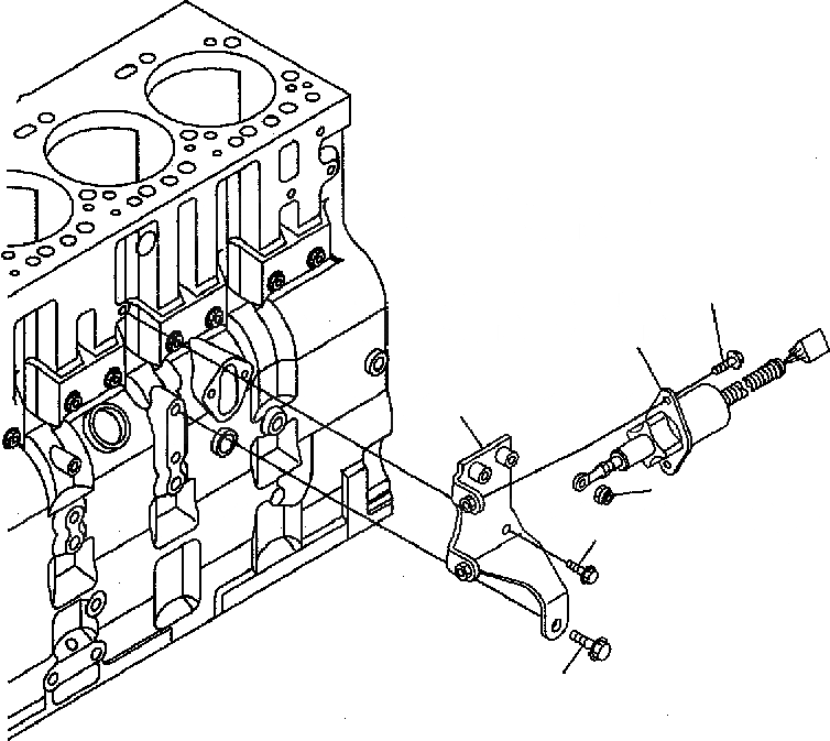 Схема запчастей Komatsu PC300-7 - СОЛЕНОИД AA ДВИГАТЕЛЬ [SAADE-A заводской номер 8-UP]