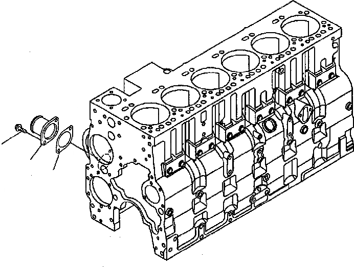 Схема запчастей Komatsu PC300-7 - ВОДН. ВХОДН. СОЕДИН-Е AA ДВИГАТЕЛЬ [SAADE-A заводской номер 8-UP]