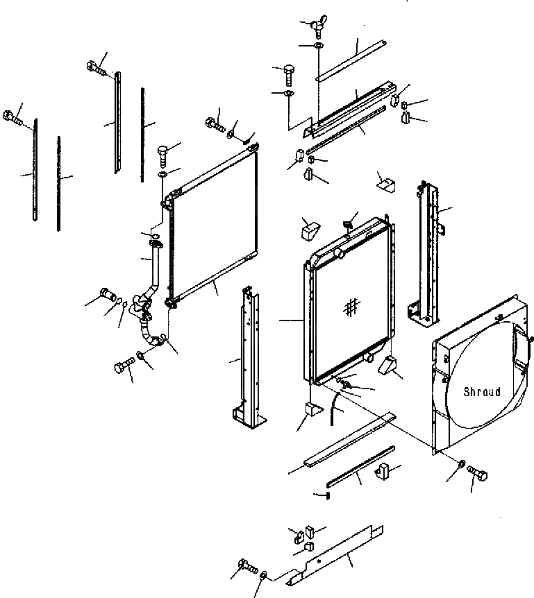 Схема запчастей Komatsu PC300-7 - ОХЛАЖД-Е(РАДИАТОР И МАСЛООХЛАДИТЕЛЬ) C СИСТЕМА ОХЛАЖДЕНИЯ