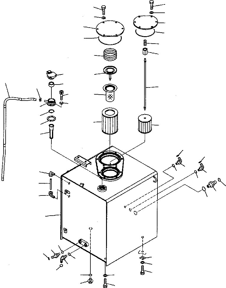 Схема запчастей Komatsu PC300-7 - ГИДР. БАК. H ГИДРАВЛИКА