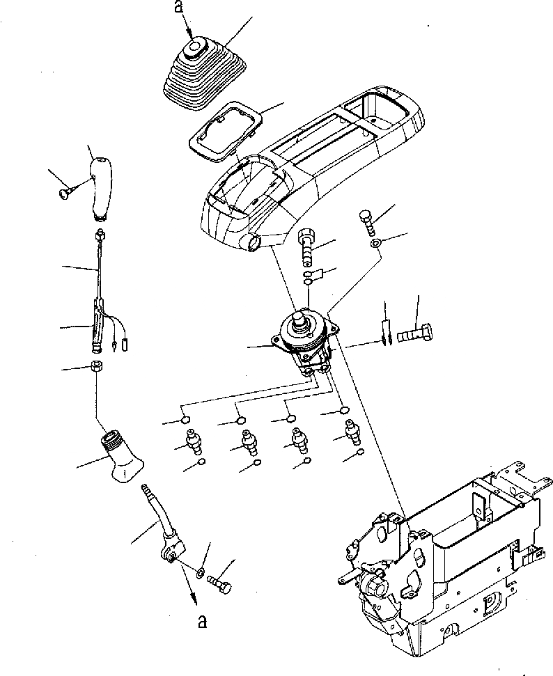 Схема запчастей Komatsu PC300-7 - ОСНОВН. КОНСТРУКЦИЯ (РЫЧАГ И КЛАПАН L.H) K КАБИНА ОПЕРАТОРА И СИСТЕМА УПРАВЛЕНИЯ