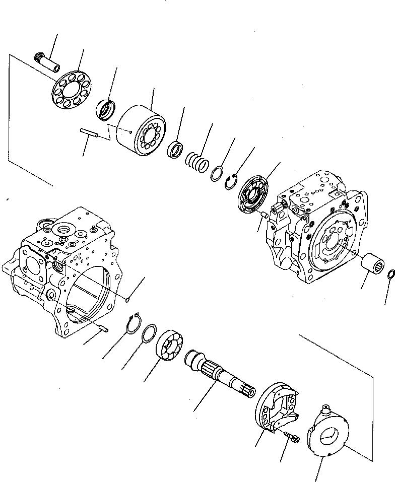 Схема запчастей Komatsu PC300-7 - ОСНОВН. НАСОС (7/) Y РЕМ. КОМПЛЕКТЫ И COMPONENT