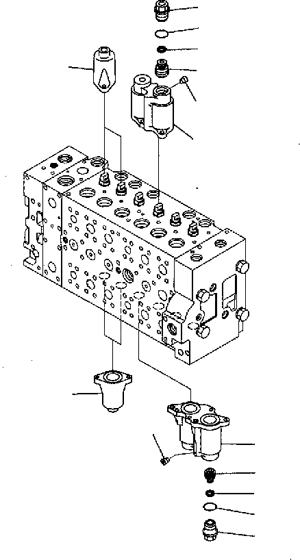 Схема запчастей Komatsu PC300-7 - ОСНОВН. КЛАПАН (-АКТУАТОР) (/) Y РЕМ. КОМПЛЕКТЫ И COMPONENT