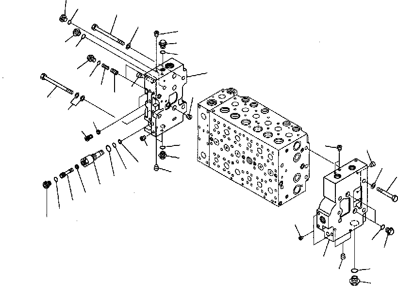 Схема запчастей Komatsu PC300-7 - ОСНОВН. КЛАПАН (-АКТУАТОР) (7/) Y РЕМ. КОМПЛЕКТЫ И COMPONENT