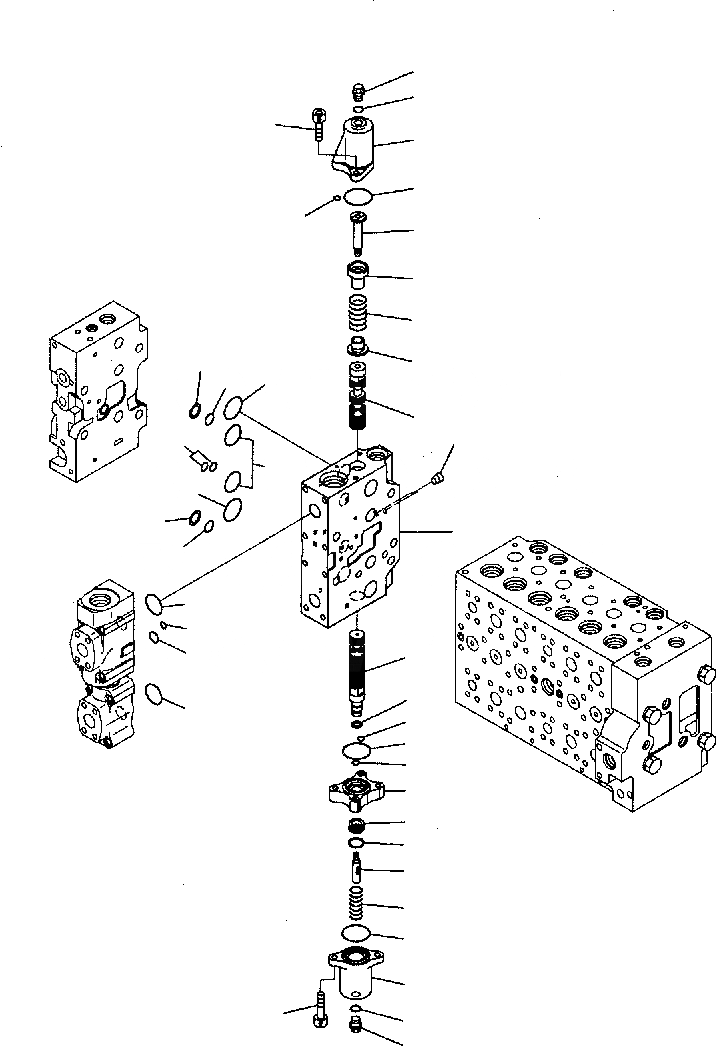 Схема запчастей Komatsu PC300-7 - ОСНОВН. КЛАПАН (-АКТУАТОР) (7/) Y РЕМ. КОМПЛЕКТЫ И COMPONENT