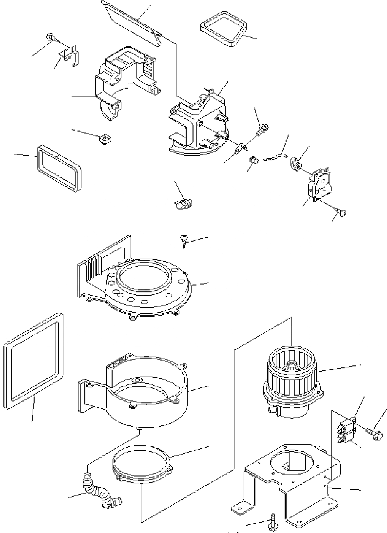 Схема запчастей Komatsu PC300-7 - НАГНЕТАТЕЛЬ В СБОРЕ (С КОНДИЦИОНЕРОМ) Y РЕМ. КОМПЛЕКТЫ И COMPONENT