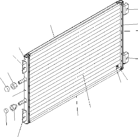 Схема запчастей Komatsu PC300-7 - КОНДЕНСАТОР В СБОРЕ (С КОНДИЦИОНЕРОМ) Y РЕМ. КОМПЛЕКТЫ И COMPONENT