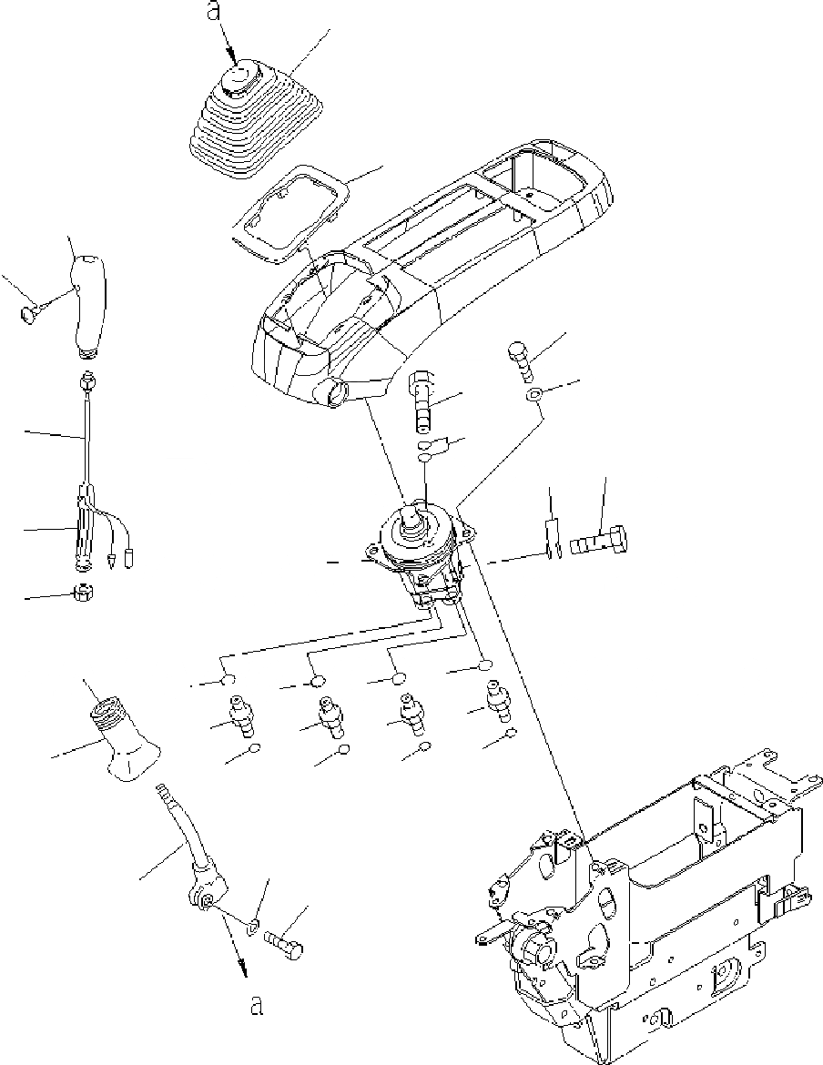 Схема запчастей Komatsu PC400-7 - ОСНОВН. КОНСТРУКЦИЯ (КАБИНА) (РЫЧАГ И КЛАПАН) (LH) K КАБИНА ОПЕРАТОРА И СИСТЕМА УПРАВЛЕНИЯ