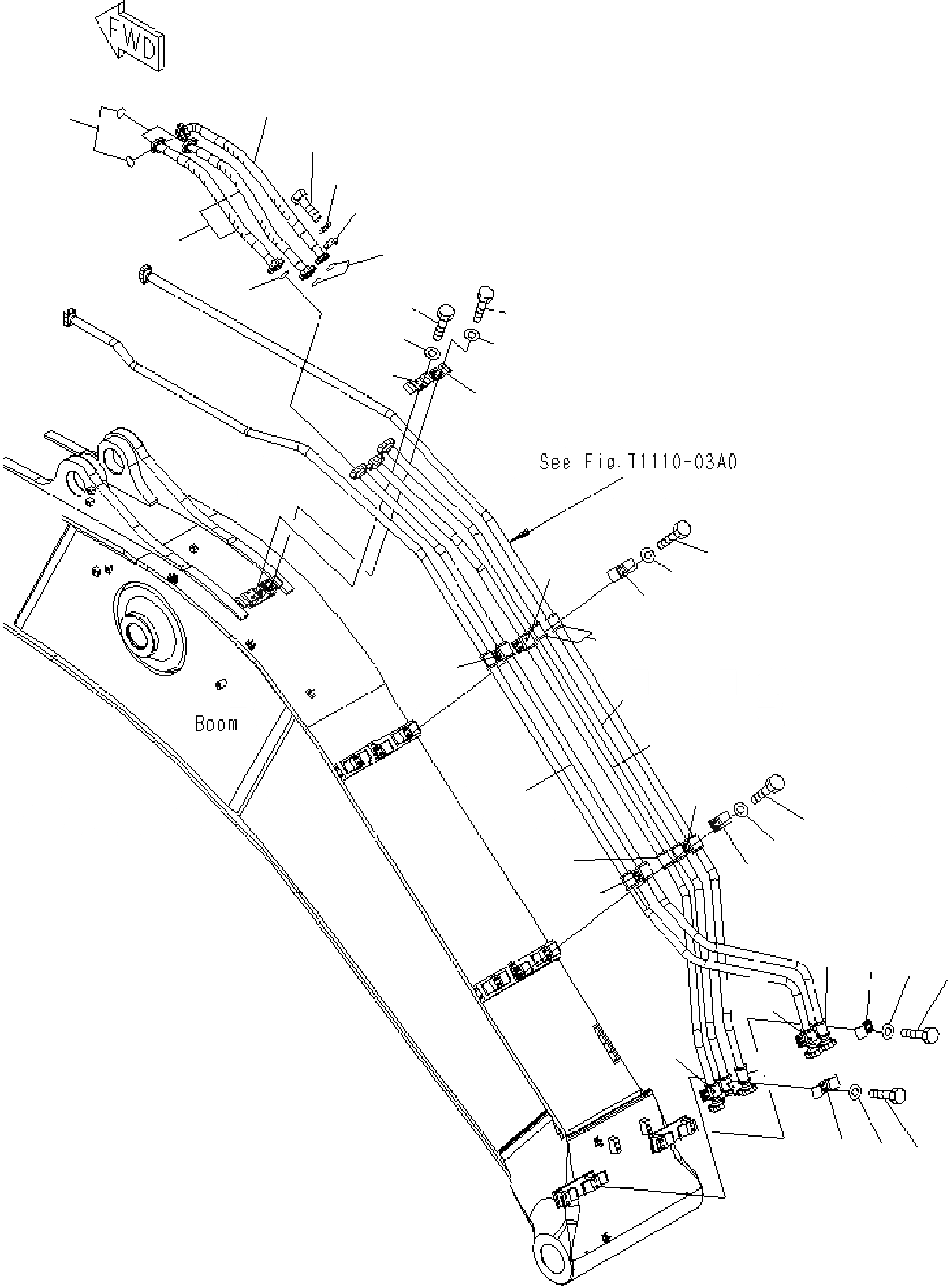 Схема запчастей Komatsu PC400-7 - СТРЕЛА (ЦИЛИНДР РУКОЯТИ) (УСИЛ.) T РАБОЧЕЕ ОБОРУДОВАНИЕ