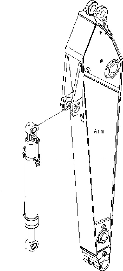 Схема запчастей Komatsu PC400-7 - РУКОЯТЬ .M (ЦИЛИНДР КОВША) (100 ЧАСОВ) T РАБОЧЕЕ ОБОРУДОВАНИЕ