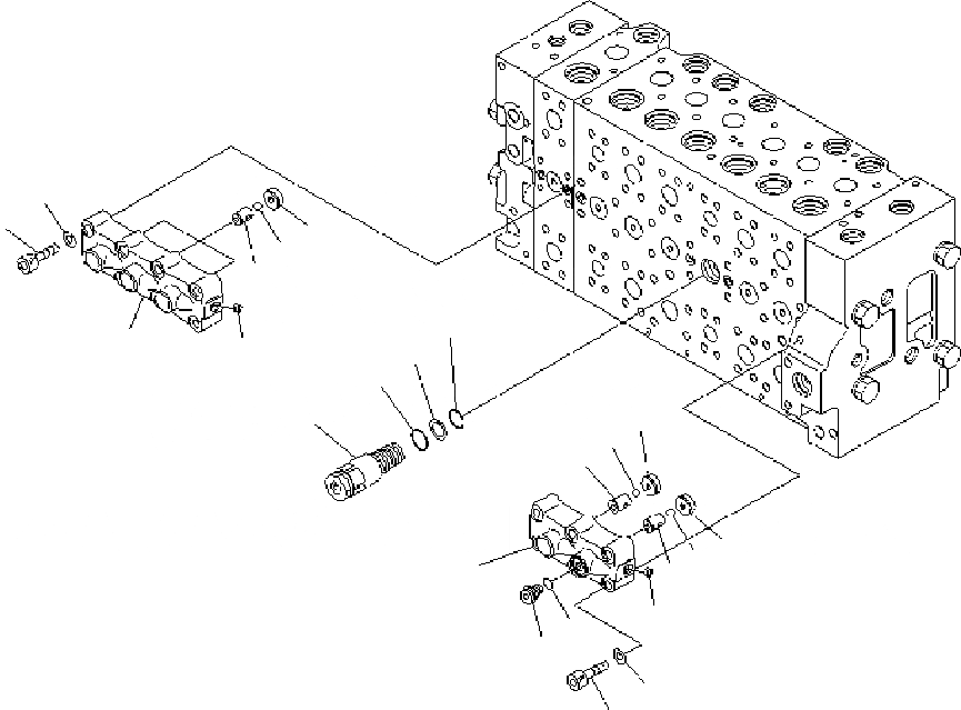 Схема запчастей Komatsu PC400-7 - ОСНОВН. КЛАПАН ( АКТУАТОР) (/) Y РЕМ. КОМПЛЕКТЫ И COMPONENT