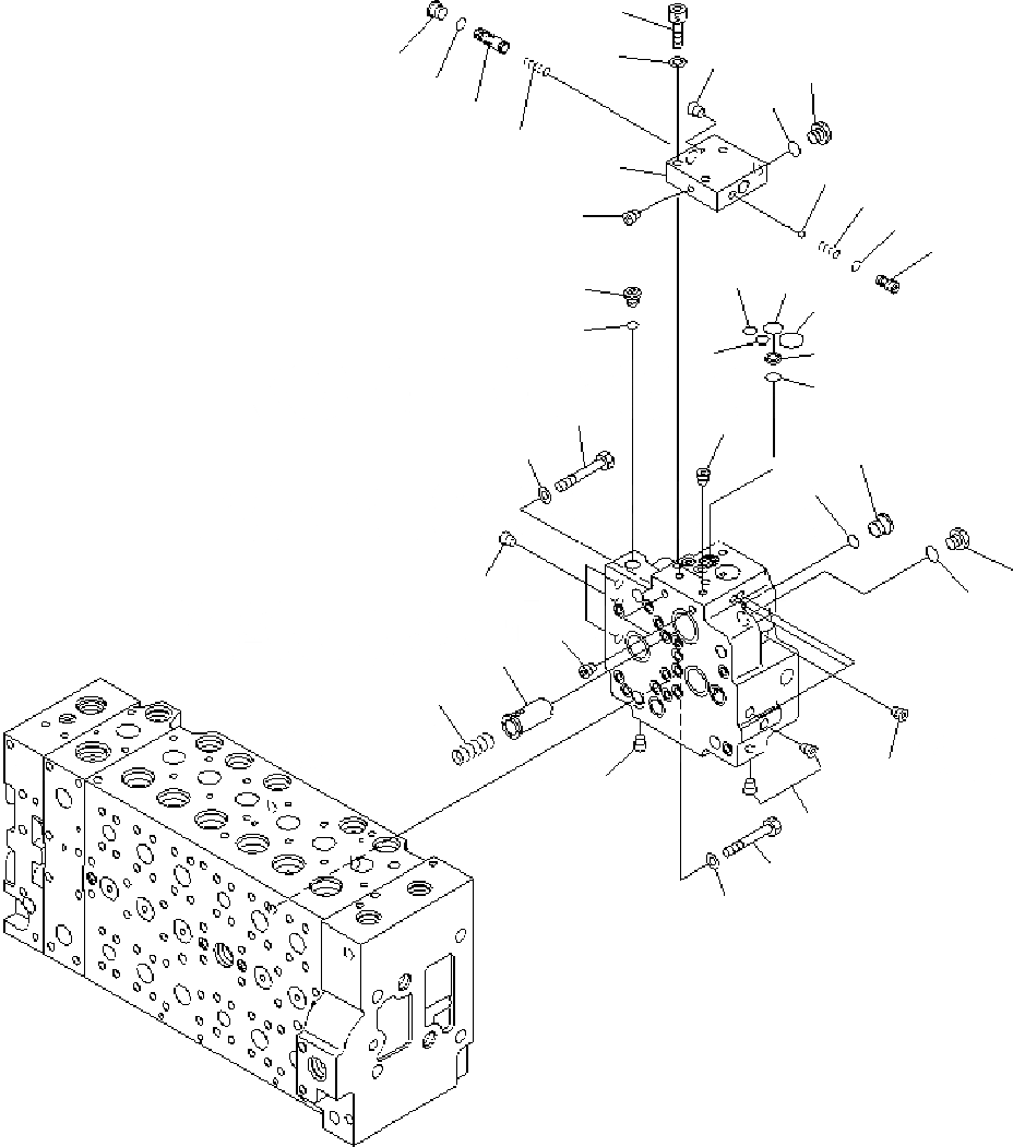 Схема запчастей Komatsu PC400-7 - ОСНОВН. КЛАПАН ( АКТУАТОР) (/) Y РЕМ. КОМПЛЕКТЫ И COMPONENT