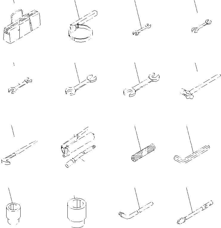 Схема запчастей Komatsu PC400-7 - ИНСТРУМЕНТ Y РЕМ. КОМПЛЕКТЫ И COMPONENT