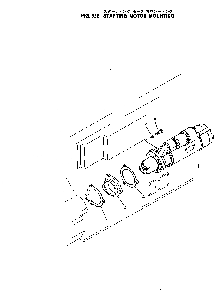 Схема запчастей Komatsu KT-1150-1B - СТАРТЕР И КРЕПЛЕНИЕ ОХЛАЖД-Е И ЭЛЕКТРИКАS