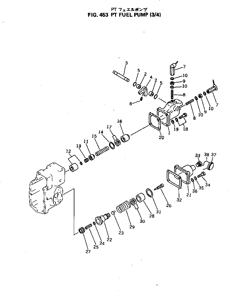 Схема запчастей Komatsu KT-1150-1E - PT ТОПЛИВН. НАСОС (/) ТОПЛИВН. СИСТЕМА