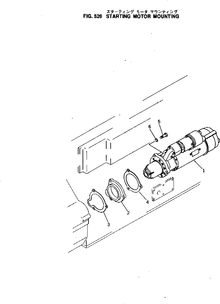 Схема запчастей Komatsu KT-1150-1B - СТАРТЕР И КРЕПЛЕНИЕ ОХЛАЖД-Е И ЭЛЕКТРИКАS