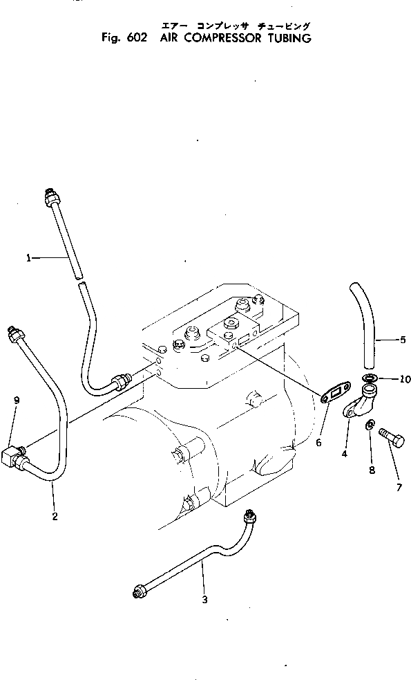Схема запчастей Komatsu KT-2300-1 - КОМПРЕССОР TUBING АКСЕССУАРЫ