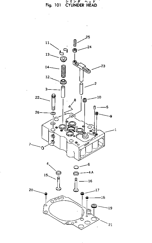 Схема запчастей Komatsu KT-2300-1 - ГОЛОВКА ЦИЛИНДРОВ ГОЛОВКА ЦИЛИНДРОВ