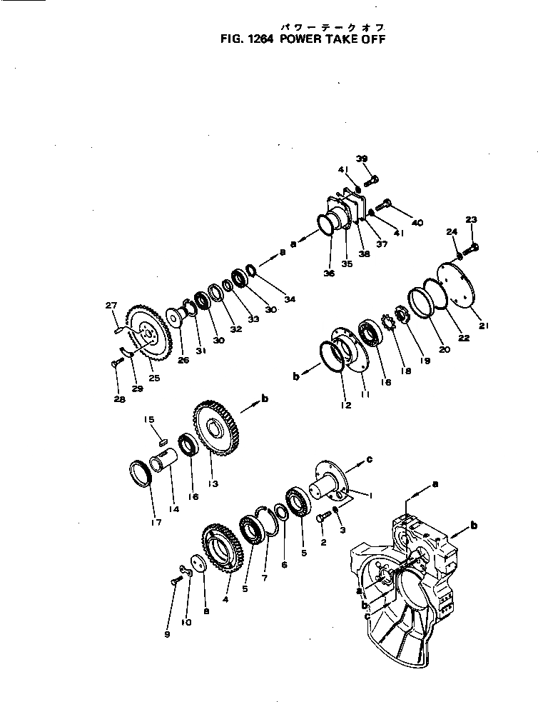 Схема запчастей Komatsu NH-220-CI-2L - МЕХ-М ОТБОРА МОЩНОСТИ БЛОК ЦИЛИНДРОВ