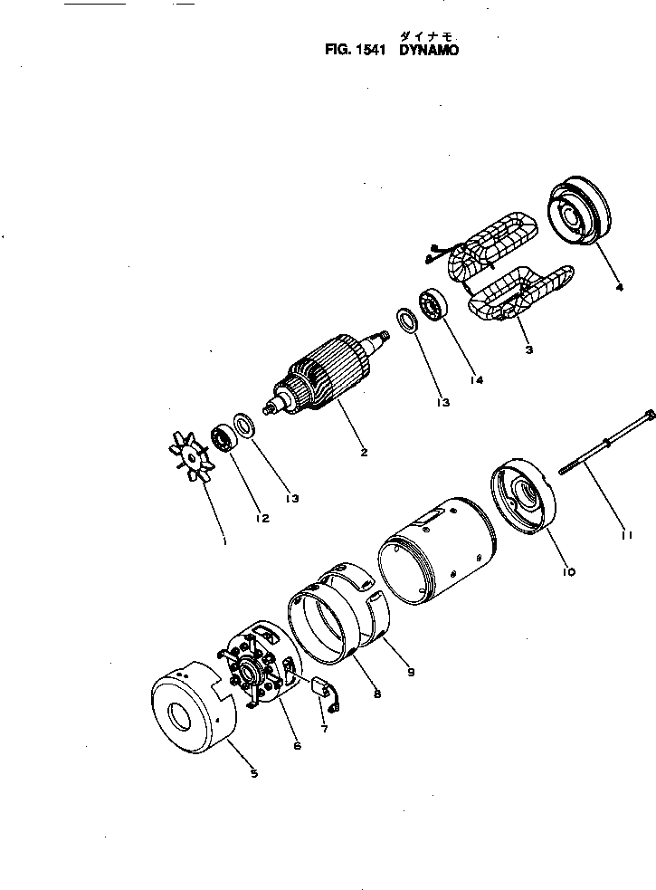 Схема запчастей Komatsu NH-220-CI-2T - DYNAMO ОХЛАЖД-Е И ЭЛЕКТРИКАS