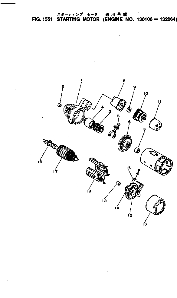 Схема запчастей Komatsu NH-220-CI-2T - СТАРТЕР(№-) ОХЛАЖД-Е И ЭЛЕКТРИКАS