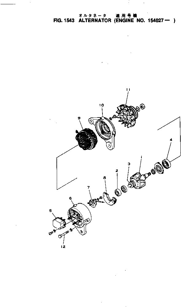 Схема запчастей Komatsu NH-220-CI-2R - ГЕНЕРАТОР(№7-) ОХЛАЖД-Е И ЭЛЕКТРИКАS