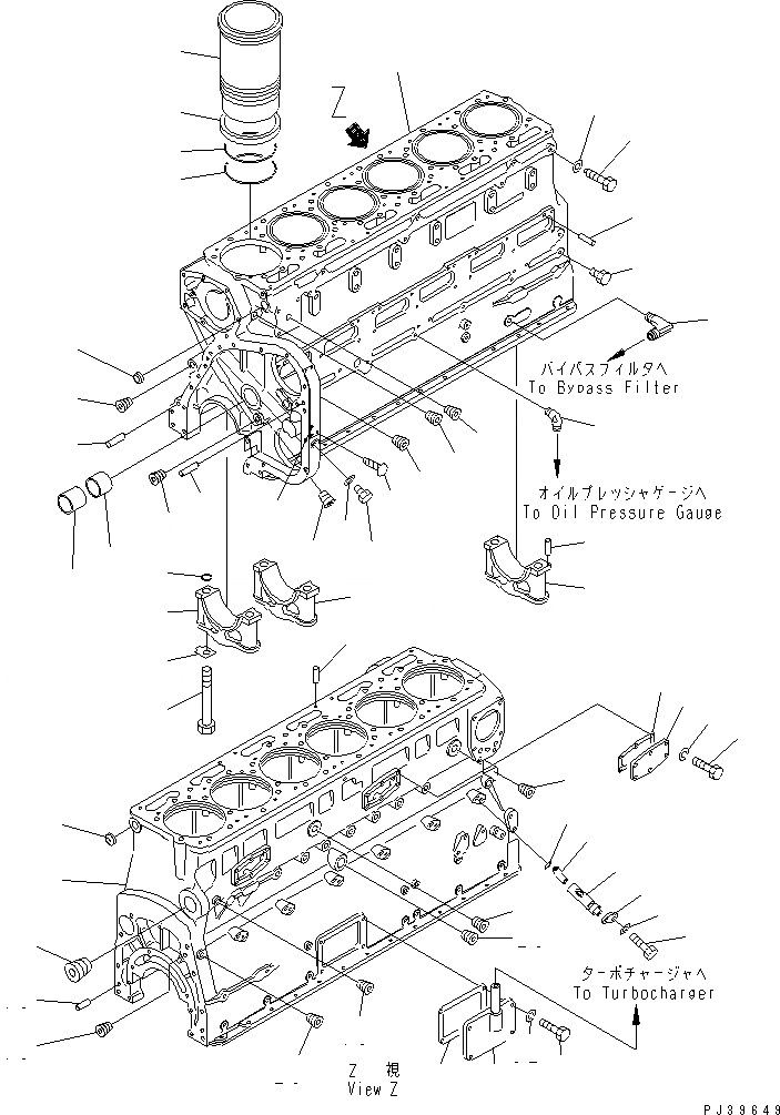 Схема запчастей Komatsu NT-855-1A - БЛОК ЦИЛИНДРОВ БЛОК ЦИЛИНДРОВ