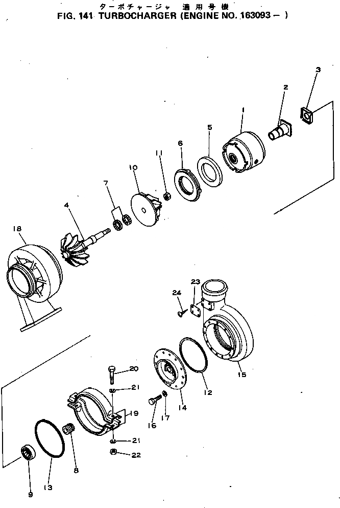 Схема запчастей Komatsu NT-855-1E - ТУРБОНАГНЕТАТЕЛЬ ГОЛОВКА ЦИЛИНДРОВ