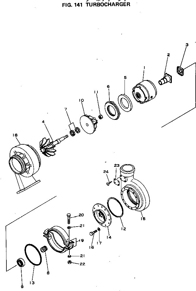 Схема запчастей Komatsu NT-855-1F - ТУРБОНАГНЕТАТЕЛЬ ГОЛОВКА ЦИЛИНДРОВ