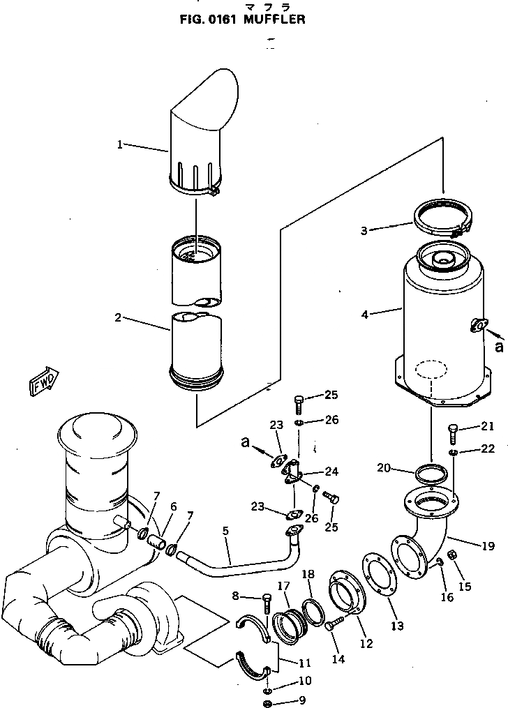 Схема запчастей Komatsu NTA-855-1F - ГЛУШИТЕЛЬ ГОЛОВКА ЦИЛИНДРОВ